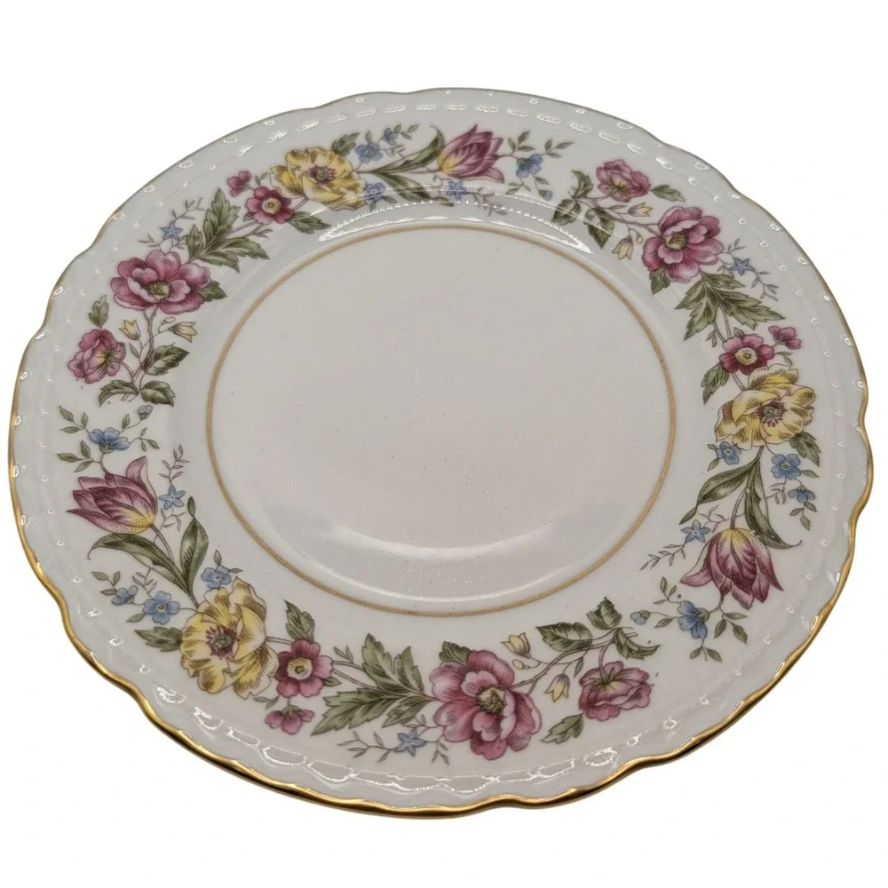Vintage Royal Jackson Bread Plate Lady Mayfair Vogue Ceramic Scalloped Edge